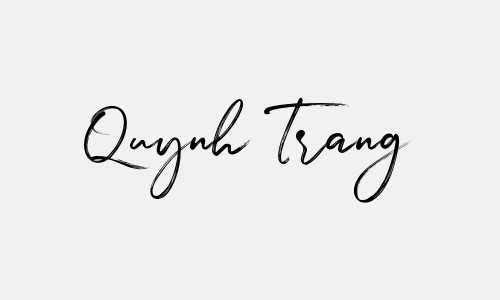 Chữ ký tên Quynh Trang