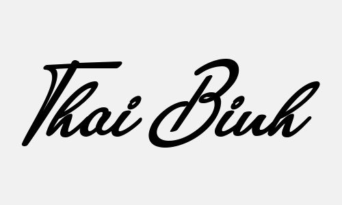 Chữ ký tên Thai Binh