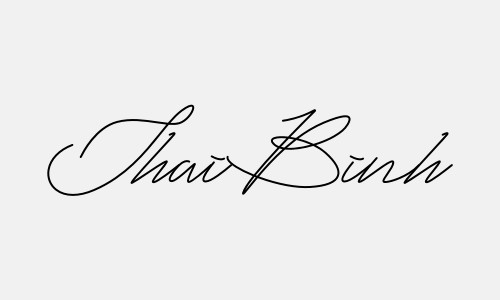 Chữ ký tên Thai Binh
