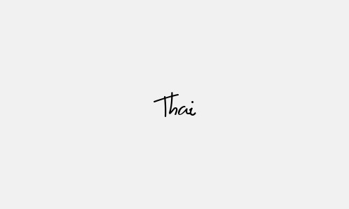 Chữ ký tên Thai