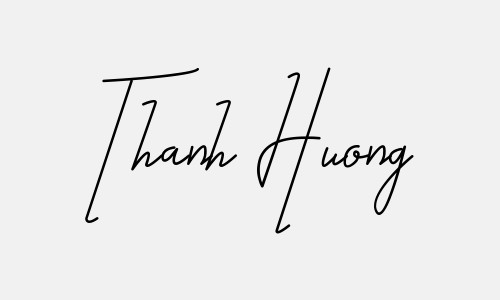 Chữ ký tên Thanh Huong