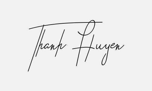 Chữ ký tên Thanh Huyen