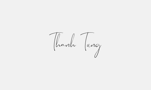 Chữ ký tên Thanh Tung