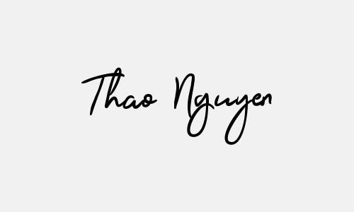 Chữ ký tên Thao Nguyen