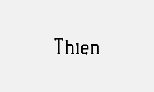 Chữ ký tên Thien