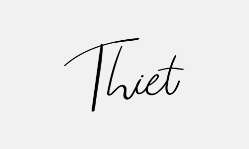 Chữ ký tên Thiet