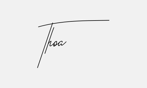 Chữ ký tên Thoa