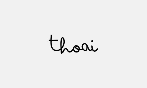 Chữ ký tên Thoai