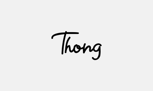 Chữ ký tên Thong