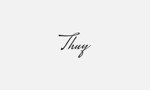 Chữ ký tên Thuy