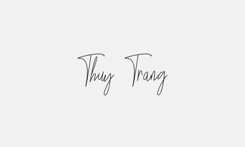Chữ ký tên Thuy Trang