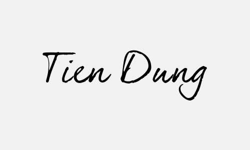 Chữ ký tên Tien Dung