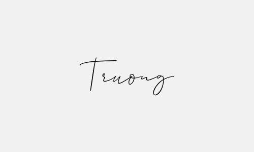 Chữ ký tên Truong