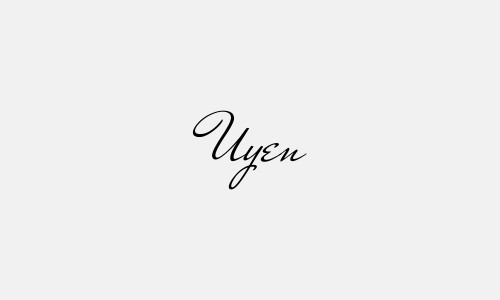 Chữ ký tên Uyen