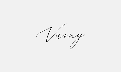 Chữ ký tên Vuong