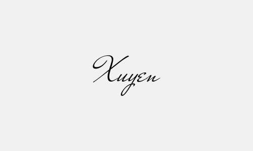 Chữ ký tên Xuyen