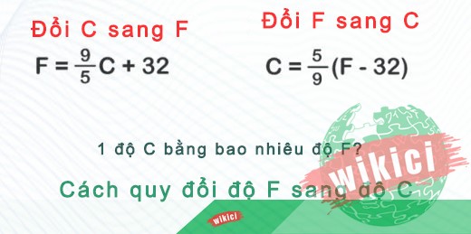 1 độ C bằng bao nhiêu độ F? Cách quy đổi độ F sang độ C