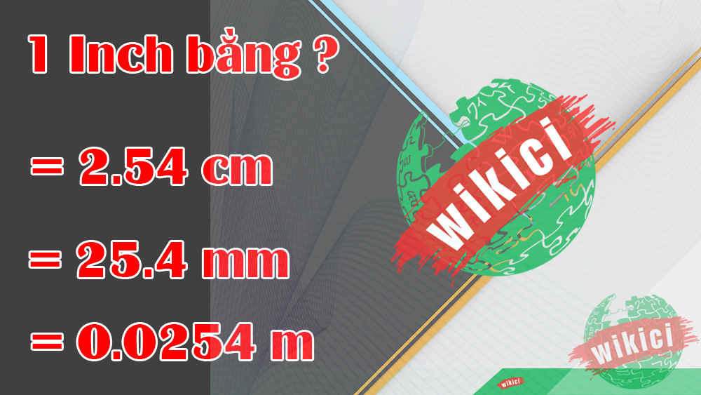 1 Inch bằng bao nhiêu cm, mm, m? Quy đổi Inch sang cm, mm, m